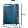 imageFramelock Max 21 CarryOn Hardshell Zipperless Luggage  Highly Secure Integrated Eazylock Mechanism  RightHeight Adjustable Handle System  360 Spinner Wheels  Airline Approved  Emerald TealBlue