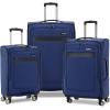 imageSamsonite Ascella 30 Softside Expandable Luggage with Spinner Wheels CO EXP Spinner BlackSapphire Blue