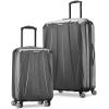 imageSamsonite Centric 2 Hardside Expandable Luggage with Spinner Wheels Silver 2Piece Set 2024Black