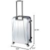 imageSamsonite Centric 2 Hardside Expandable Luggage with Spinner Wheels Silver 2Piece Set 2024Silver