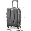 imageSamsonite Centric Hardside Expandable Luggage with Spinner Wheels Black CarryOn 20InchBlack
