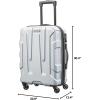 imageSamsonite Centric Hardside Expandable Luggage with Spinner Wheels Black CarryOn 20InchSilver