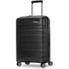 imageSamsonite Elevation Plus  CarryOn Hardside Luggage with QuickEntry Front Compartment  Scratch Resistant Polypropylene Shell AirTag Holder TSA Lock Airline Approved Cypress GreenTriple Black