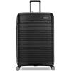 imageSamsonite Elevation Plus  CarryOn Hardside Luggage with QuickEntry Front Compartment  Scratch Resistant Polypropylene Shell AirTag Holder TSA Lock Airline Approved Cypress GreenTriple Black