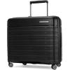 imageSamsonite Elevation Plus  CarryOn Hardside Luggage with QuickEntry Front Compartment  Scratch Resistant Polypropylene Shell AirTag Holder TSA Lock Airline Approved Cypress GreenTriple Black