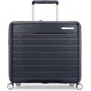 imageSamsonite Elevation Plus  CarryOn Hardside Luggage with QuickEntry Front Compartment  Scratch Resistant Polypropylene Shell AirTag Holder TSA Lock Airline Approved Cypress GreenMidnight Blue