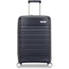 imageSamsonite Elevation Plus  CarryOn Hardside Luggage with QuickEntry Front Compartment  Scratch Resistant Polypropylene Shell AirTag Holder TSA Lock Airline Approved Cypress GreenMidnight Blue