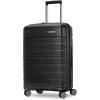imageSamsonite Elevation Plus  CarryOn Hardside Luggage with QuickEntry Front Compartment  Scratch Resistant Polypropylene Shell AirTag Holder TSA Lock Airline Approved Cypress GreenTriple Black