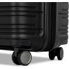 imageSamsonite Elevation Plus  CarryOn Hardside Luggage with QuickEntry Front Compartment  Scratch Resistant Polypropylene Shell AirTag Holder TSA Lock Airline Approved Cypress GreenTriple Black