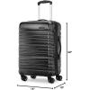 imageSamsonite Evolve SE Hardside Expandable Luggage with Double Spinner Wheels Titanium 3PC Set COMLBass Black