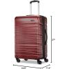 imageSamsonite Evolve SE Hardside Expandable Luggage with Double Spinner Wheels Titanium 3PC Set COMLMatte Burgundy