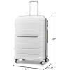 imageSamsonite Freeform 2Piece Luggage Set  CarryOn ampamp Large Checked Luggage with Dual Spinner Wheels  Durable Polypropylene Hardshell  TSA Lock AirlineApproved  Expandable Hard Shell  Light GreyWhiteGrey