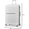 imageSamsonite Freeform 2Piece Luggage Set  CarryOn ampamp Large Checked Luggage with Dual Spinner Wheels  Durable Polypropylene Hardshell  TSA Lock AirlineApproved  Expandable Hard Shell  Light GreyWhiteGrey