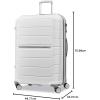 imageSamsonite Freeform 2Piece Luggage Set  CarryOn ampamp Large Checked Luggage with Dual Spinner Wheels  Durable Polypropylene Hardshell  TSA Lock AirlineApproved  Expandable Hard Shell  Light GreyWhite