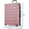 imageSamsonite Omni 2 24Inch Medium Checked Hardside Luggage with 360 Spinner Wheels  Scratch Resistant Hardshell  TSA Lock  Expandable Polycarbonate Shell for Lightweight Travel  Midnight BlackRose Gold