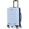 imageSamsonite Omni 2 24Inch Medium Checked Hardside Luggage with 360 Spinner Wheels  Scratch Resistant Hardshell  TSA Lock  Expandable Polycarbonate Shell for Lightweight Travel  Midnight BlackPale Blue