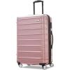 imageSamsonite Omni 2 24Inch Medium Checked Hardside Luggage with 360 Spinner Wheels  Scratch Resistant Hardshell  TSA Lock  Expandable Polycarbonate Shell for Lightweight Travel  Midnight BlackRose Gold