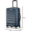 imageSamsonite Omni 2 24Inch Medium Checked Hardside Luggage with 360 Spinner Wheels  Scratch Resistant Hardshell  TSA Lock  Expandable Polycarbonate Shell for Lightweight Travel  Midnight BlackNova Teal