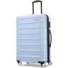 imageSamsonite Omni 2 24Inch Medium Checked Hardside Luggage with 360 Spinner Wheels  Scratch Resistant Hardshell  TSA Lock  Expandable Polycarbonate Shell for Lightweight Travel  Midnight BlackPale Blue