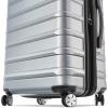 imageSamsonite Omni 2 24Inch Medium Checked Hardside Luggage with 360 Spinner Wheels  Scratch Resistant Hardshell  TSA Lock  Expandable Polycarbonate Shell for Lightweight Travel  Midnight BlackArctic Silver