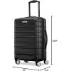imageSamsonite Omni 2 24Inch Medium Checked Hardside Luggage with 360 Spinner Wheels  Scratch Resistant Hardshell  TSA Lock  Expandable Polycarbonate Shell for Lightweight Travel  Midnight BlackBlack