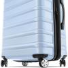 imageSamsonite Omni 2 24Inch Medium Checked Hardside Luggage with 360 Spinner Wheels  Scratch Resistant Hardshell  TSA Lock  Expandable Polycarbonate Shell for Lightweight Travel  Midnight BlackPale Blue