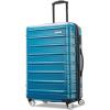 imageSamsonite Omni 2 24Inch Medium Checked Hardside Luggage with 360 Spinner Wheels  Scratch Resistant Hardshell  TSA Lock  Expandable Polycarbonate Shell for Lightweight Travel  Midnight BlackCaribbean Blue