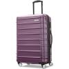 imageSamsonite Omni 2 24Inch Medium Checked Hardside Luggage with 360 Spinner Wheels  Scratch Resistant Hardshell  TSA Lock  Expandable Polycarbonate Shell for Lightweight Travel  Midnight BlackPurple