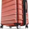 imageSamsonite Omni 2 24Inch Medium Checked Hardside Luggage with 360 Spinner Wheels  Scratch Resistant Hardshell  TSA Lock  Expandable Polycarbonate Shell for Lightweight Travel  Midnight BlackBrick Orange