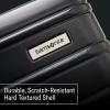 imageSamsonite Omni 2 24Inch Medium Checked Hardside Luggage with 360 Spinner Wheels  Scratch Resistant Hardshell  TSA Lock  Expandable Polycarbonate Shell for Lightweight Travel  Midnight BlackArctic Silver