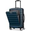 imageSamsonite Omni 2 24Inch Medium Checked Hardside Luggage with 360 Spinner Wheels  Scratch Resistant Hardshell  TSA Lock  Expandable Polycarbonate Shell for Lightweight Travel  Midnight BlackNova Teal