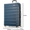 imageSamsonite Omni 2 24Inch Medium Checked Hardside Luggage with 360 Spinner Wheels  Scratch Resistant Hardshell  TSA Lock  Expandable Polycarbonate Shell for Lightweight Travel  Midnight BlackNova Teal
