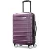 imageSamsonite Omni 2 24Inch Medium Checked Hardside Luggage with 360 Spinner Wheels  Scratch Resistant Hardshell  TSA Lock  Expandable Polycarbonate Shell for Lightweight Travel  Midnight BlackPurple
