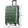 imageSamsonite Omni PC Hardside Expandable Luggage with Spinner Wheels Black CarryOn 20InchArmy Green