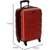 imageSamsonite Omni PC Hardside Expandable Luggage with Spinner Wheels Black CarryOn 20InchBurnt Orange