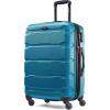 imageSamsonite Omni PC Hardside Expandable Luggage with Spinner Wheels Black CarryOn 20InchCaribbean Blue