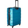 imageSamsonite Omni PC Hardside Expandable Luggage with Spinner Wheels Black CarryOn 20InchCaribbean Blue