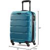 imageSamsonite Omni PC Hardside Expandable Luggage with Spinner Wheels Black CarryOn 20InchCaribbean Blue