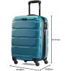 imageSamsonite Omni PC Hardside Expandable Luggage with Spinner Wheels Black CarryOn 20InchCaribbean Blue
