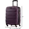 imageSamsonite Omni PC Hardside Expandable Luggage with Spinner Wheels Black CarryOn 20InchPurple