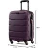 imageSamsonite Omni PC Hardside Expandable Luggage with Spinner Wheels Black CarryOn 20InchPurple