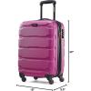 imageSamsonite Omni PC Hardside Expandable Luggage with Spinner Wheels Black CarryOn 20InchRadiant Pink