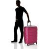 imageSamsonite Omni PC Hardside Expandable Luggage with Spinner Wheels Black CarryOn 20InchRadiant Pink