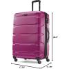 imageSamsonite Omni PC Hardside Expandable Luggage with Spinner Wheels Black CarryOn 20InchRadiant Pink