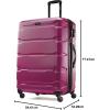 imageSamsonite Omni PC Hardside Expandable Luggage with Spinner Wheels Black CarryOn 20InchRadiant Pink