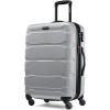 imageSamsonite Omni PC Hardside Expandable Luggage with Spinner Wheels Black CarryOn 20InchSilver
