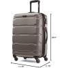 imageSamsonite Omni PC Hardside Expandable Luggage with Spinner Wheels Black CarryOn 20InchSilver
