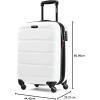 imageSamsonite Omni PC Hardside Expandable Luggage with Spinner Wheels Black CarryOn 20InchWhite