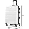imageSamsonite Omni PC Hardside Expandable Luggage with Spinner Wheels Black CarryOn 20InchWhite