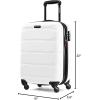 imageSamsonite Omni PC Hardside Expandable Luggage with Spinner Wheels Black CarryOn 20InchWhite